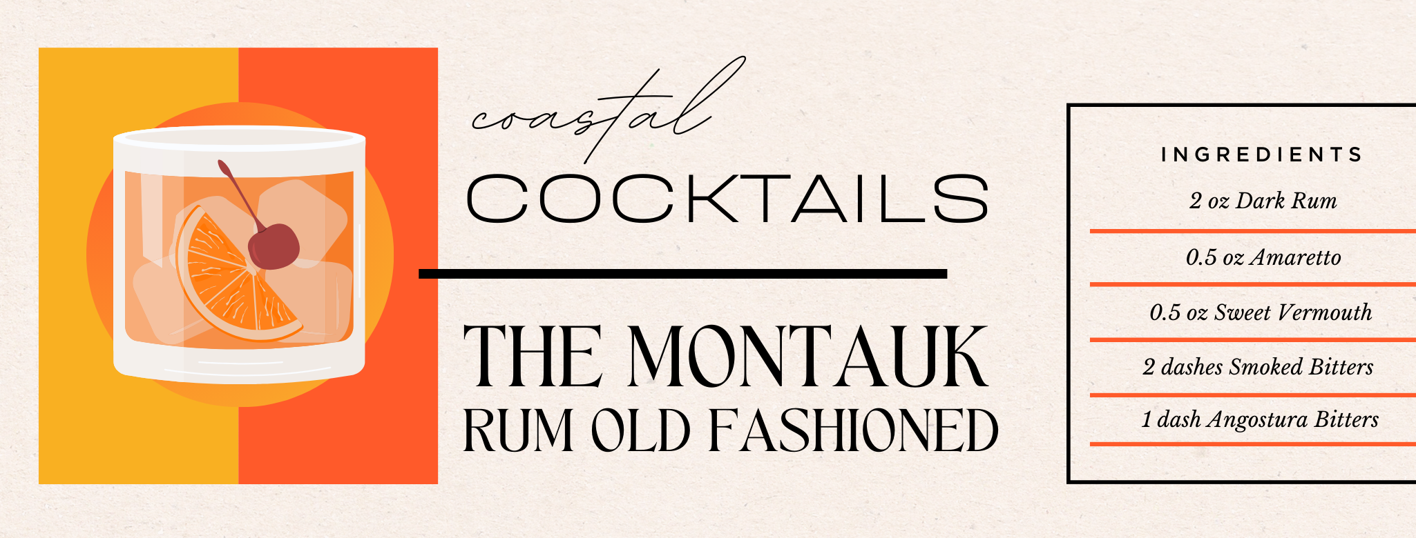 Montauk: Rum Old Fashioned