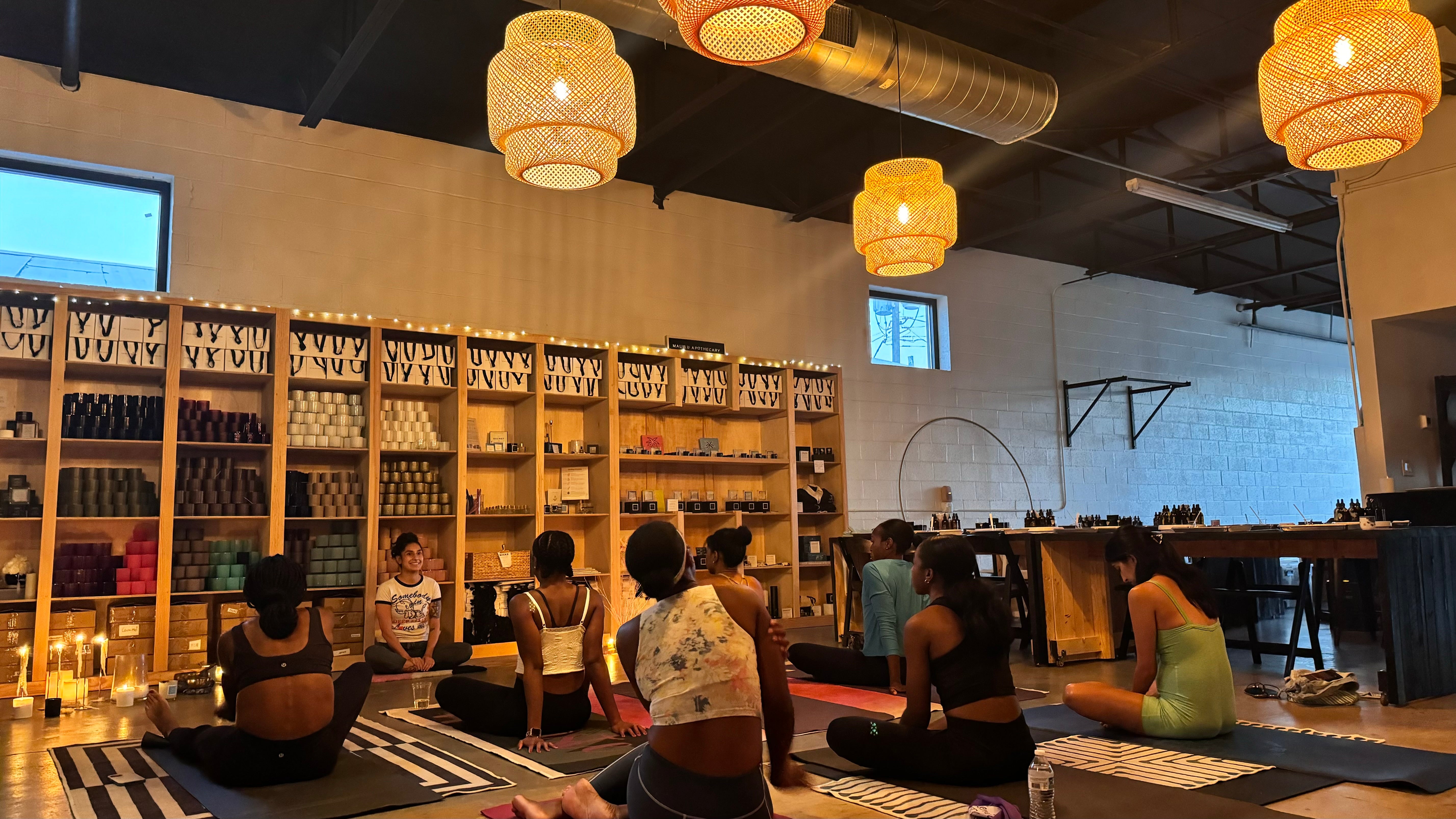 Crystal x Candlelit Yoga Class