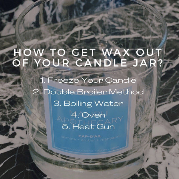 How to Remove Candle Wax From a Jar