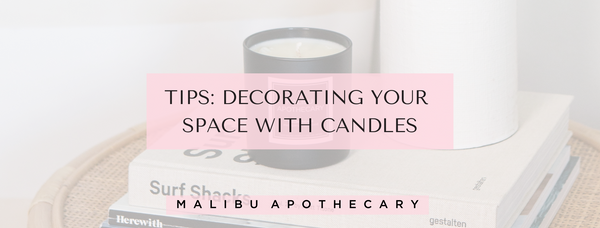 How to decorate your space with candles matte black, clear glass, or iridescent pink color