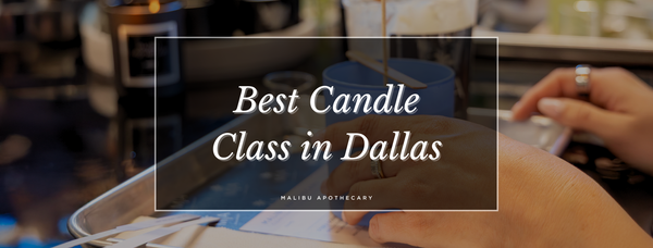 pouring wax during a custom candle-making class at Malibu Apothecary in Dallas – hero image for blog about the best luxury DIY candle workshop experience, perfect for events, date nights, and creative activities in Dallas