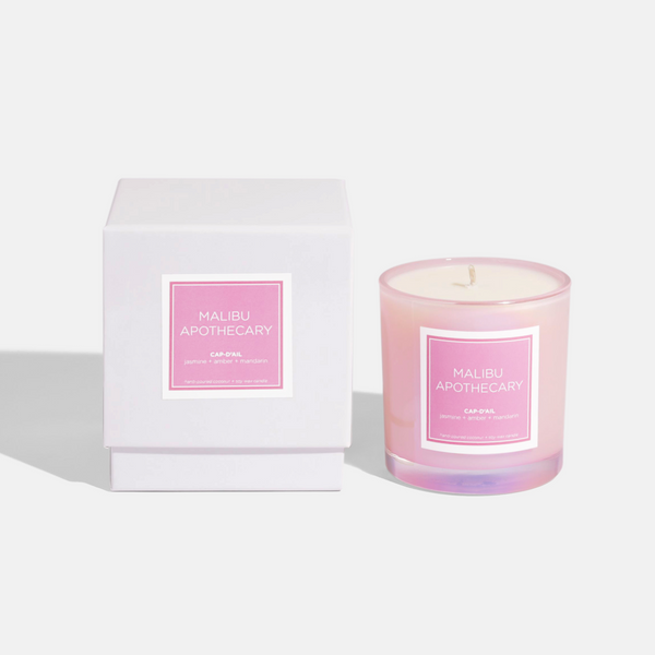 Iridescent Pink Candle - Malibu Apothecary
